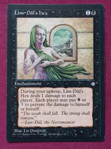 "Lim Dul's Hex" x4 - Magic The Gathering Card - Ice Age - 4-Card Playset