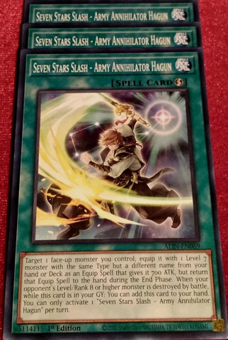 "Seven Stars Slash" ALIN-EN069 - Yu-Gi-Oh! - 3x Card Playset - Alliance Insight
