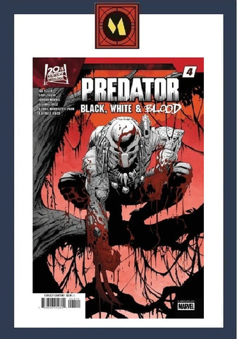 Predator: Black, White & Blood #4 - Marvel Comics - 2025 - Netho Diaz Variant