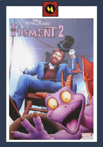 Disney Kingdoms: Figment 2 36x24 Poster - Marvel - 2015 - Unused, Folded