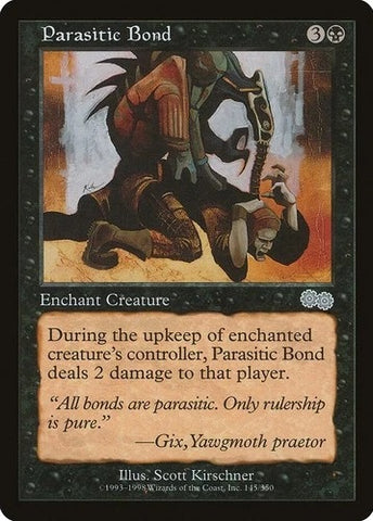 "Parasitic Bond" - Magic The Gathering - Urza's Saga