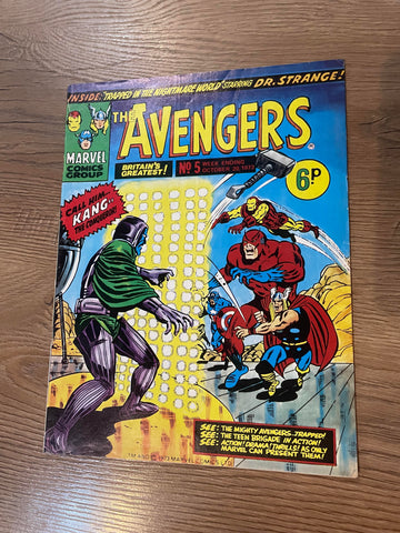 The Avengers #5 - Marvel Comics - 1973 - British