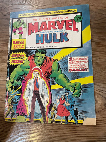 Mighty World of Marvel #100 - Marvel Comics - 1974