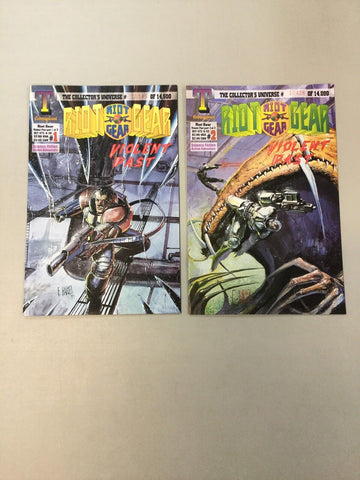 Riot Gear Violent Past 1 & 2 - Triumphant Comics -1994 - Complete Set