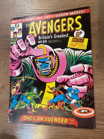 The Avengers #20 - Marvel Comics - 1974 - British