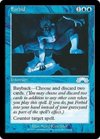 "Forbid" - Magic The Gathering Card - Exodus