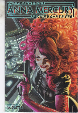 Anna Mercury #2 - Avatar - 2008 - Painted Cover
