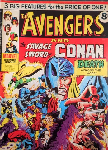 The Avengers #102 - Marvel Comics / British - 1975