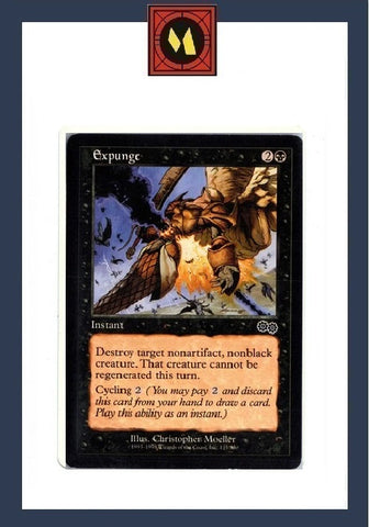 "Expunge" x4 - Magic The Gathering Card - Urza's Saga - 4-Card Playset