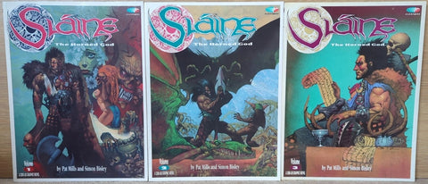 Slaine: The Horned God Volume #1, #2 and #3 - Fleetway - 1989