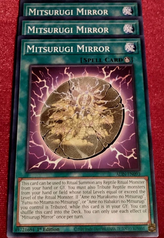 "Mitsurugi Mirror" ALIN-EN093 - Yu-Gi-Oh! - 3x Cards Playset - Alliance Insight