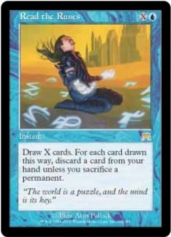 "Read The Runes" FOIL - Magic The Gathering Card - Onslaught