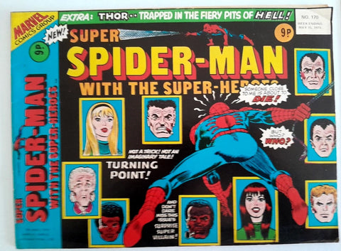 Super Spider-Man with the Super-Heroes #170 - Marvel/British - 1976 - FN