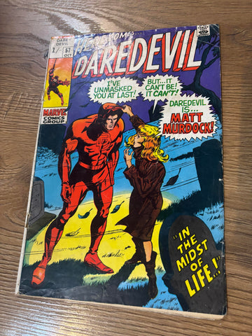 Daredevil #57 - Marvel Comics - 1969 - Lower grade