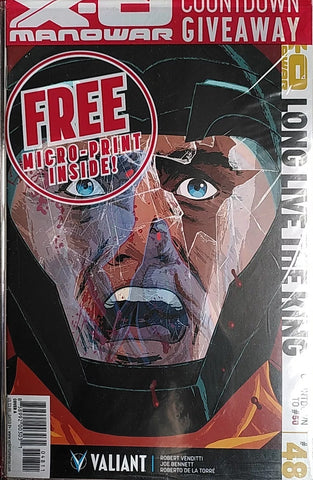 X-O Manowar #48 - Valiant Comics - 2016 - Sealed in bag with micro-print (Copy)