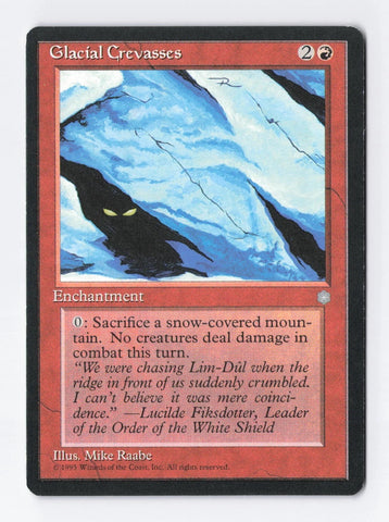 "Glacial Crevasses" - Magic The Gathering Card - Ice Age