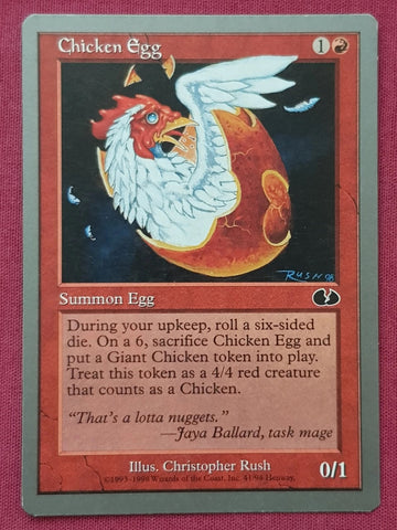 "Chicken Egg" - Magic The Gathering Card - Unglued