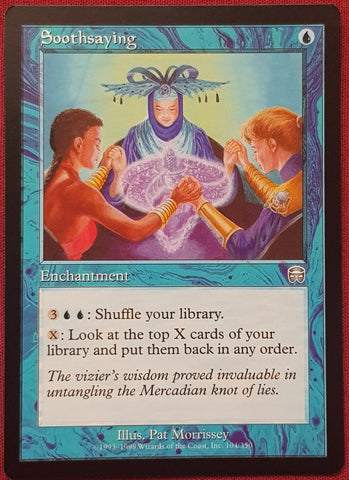 "Soothsaying" - Magic The Gathering Card - Mercadian Masques