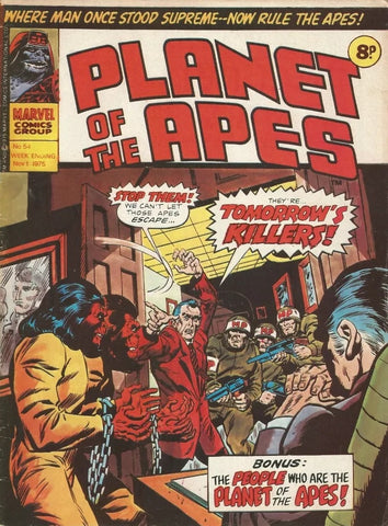 Planet of the Apes #54 - Marvel Comics / British - 1975