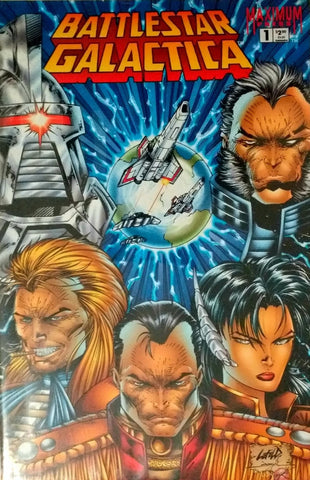 Battlestar Galactica #1 and #2 - Maximum Press - 1995