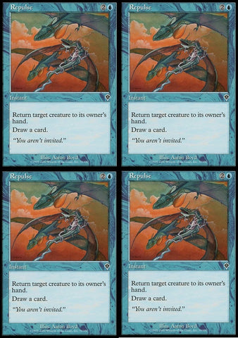 "Repulse" x4 - Magic The Gathering Card - Invasion - 4-Card Playtest