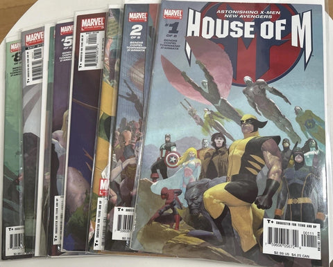 House of M #1 - #8 (Set) - Marvel Comics - 2005