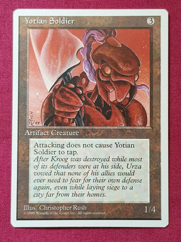 "Yotian Soldier" - Magic The Gathering Card - 4th Edition