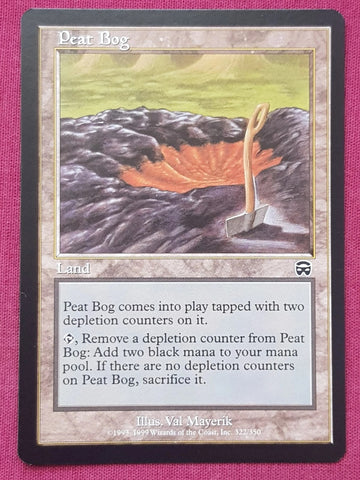 "Peat Bog" - Magic The Gathering Card - Mercadian Masques