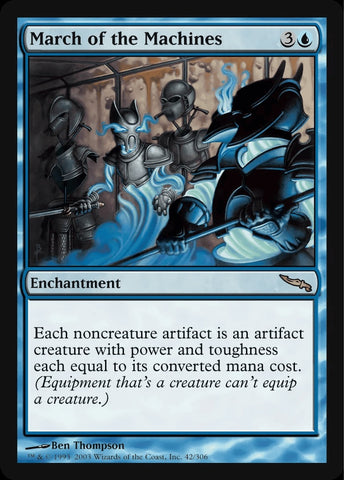 "March Of The Machines" - Magic The Gathering Card - Mirrordin