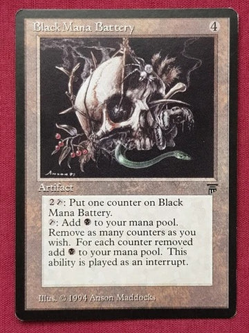 "Black Mana Battery" - Magic The Gathering Card - Legends