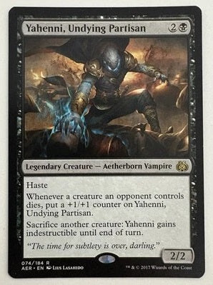 "Yahenni, Undying Partisan" - Magic The Gathering Card - AER