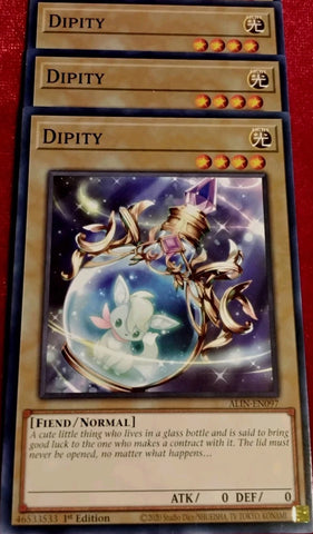 "Dipity" ALIN-EN097 - Yu-Gi-Oh! - 3x Cards Playset - Alliance Insight