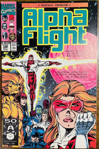 Alpha Flight #100 - Marvel Comics - 1991