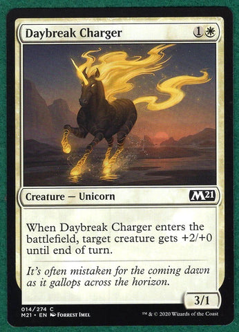 "Daybreak Charger" x4 - Magic The Gathering Card - M21 - 4-Card Playset