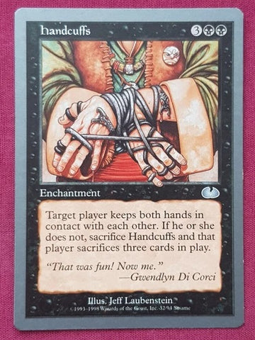"Handcuffs" - Magic The Gathering Card - Unglued