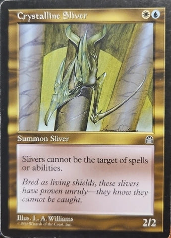 "Crystalline Sliver" - Magic The Gathering Card - Stronghold