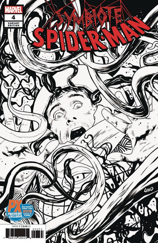 Symbiote Spider-Man #4 - Marvel Comics - 2019 - PX Previews B/W Variant