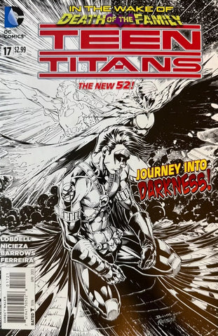 Teen Titans #17 - DC Comics - 2013 - 1:25 Incentive Sketch Variant