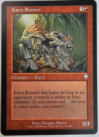 "Kavu Runner" - Magic The Gathering Card - Invasion