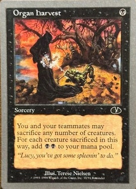 "Organ Harvest" - Magic The Gathering Card - Unglued