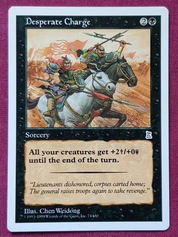 "Desperate Charge" - Magic The Gathering Card - Three Kingdoms