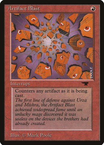 "Artifact Blast" - Magic The Gathering Card - Antiquities