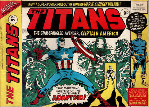 The Titans #22 - Marvel Comics - British Comics - 1976