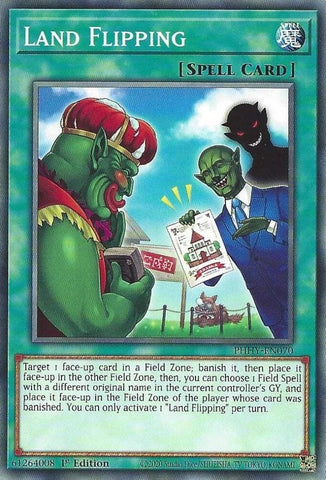 "Land Flipping" PHHY-EN070 - Yu-Gi-Oh! - 3x Cards Playset - Photon Hypernova