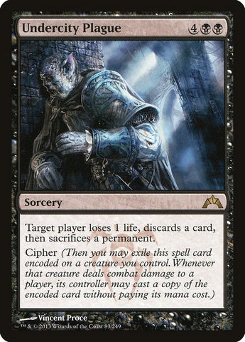 "Undercity Plague" - Magic The Gathering Card - Gatecrash
