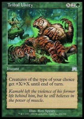 "Tribal Unity" - Magic The Gathering Card - Onslaught