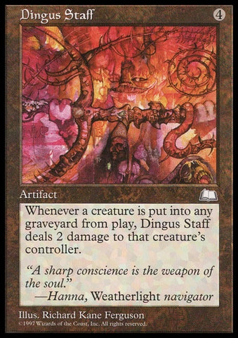 "Dingus Staff" - Magic The Gathering - Weatherlight