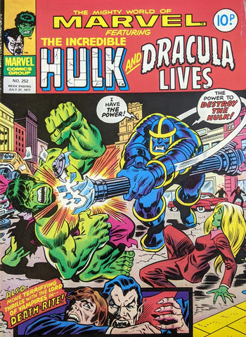 Mighty World of Marvel #252 - Marvel Comics / British - 1977