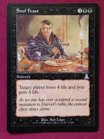 "Soul Feast" - Magic The Gathering Card - Urza's Destiny