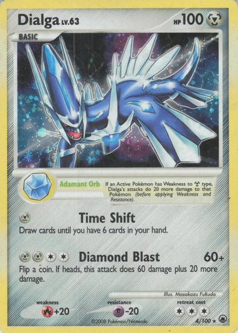 Dialga 4/100 - Pokémon Card - Majestic Dawn Non-Holo